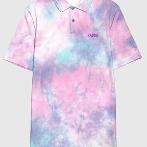 RADDA Golf - By The Way Polo - Malibu Tie Dye - LARGE